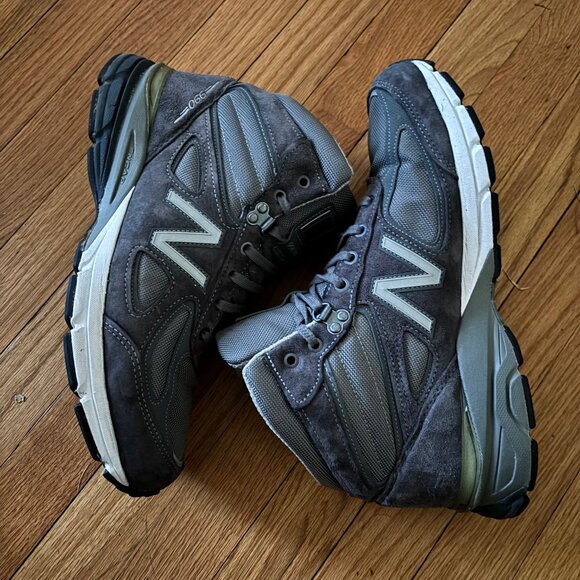 NEW BALANCE - MADE IN USA - 990V4 High Top - Gray - Size 11 - Picture 5 of 12
